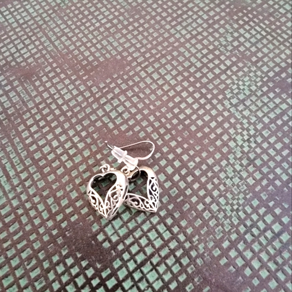 Silver 925 Heart Earrings